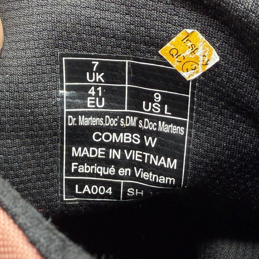 Dr. Martens Pink Canvas Combat Boots - Picture 13 of 13